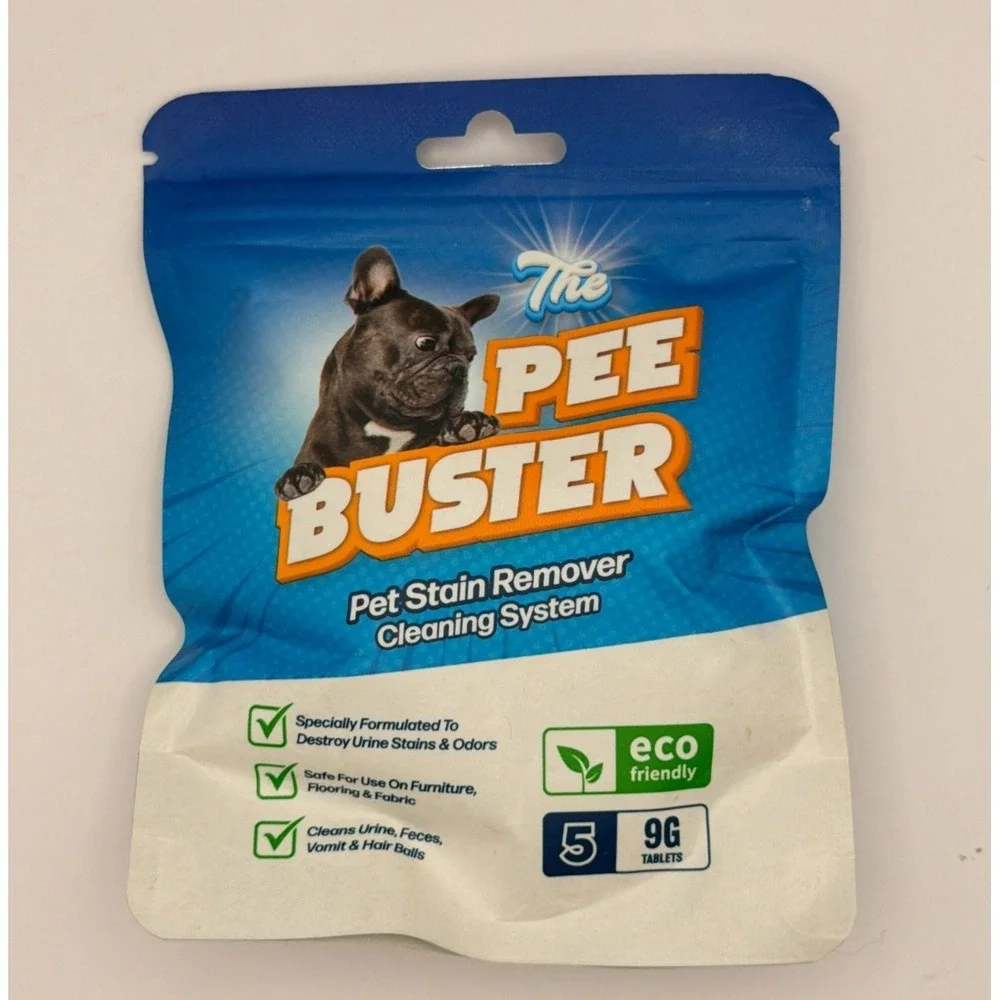 The Pee Buster Pet Stain Remover Tablets Odor Cleaner 5 Pack Eco Friendly Lot